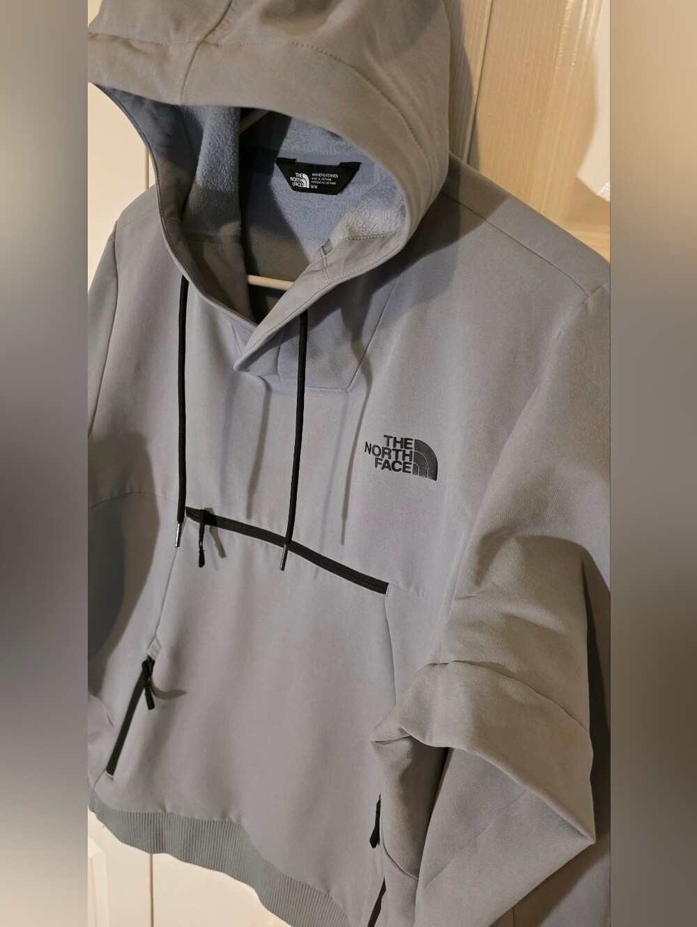 The North Face Women's Tekno Hoodie Pullover Softshell Jacket Grey Medium - Picture 5 of 11